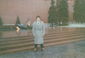 Afzal at the Tomb of the Unknown Soldier, Moscow
